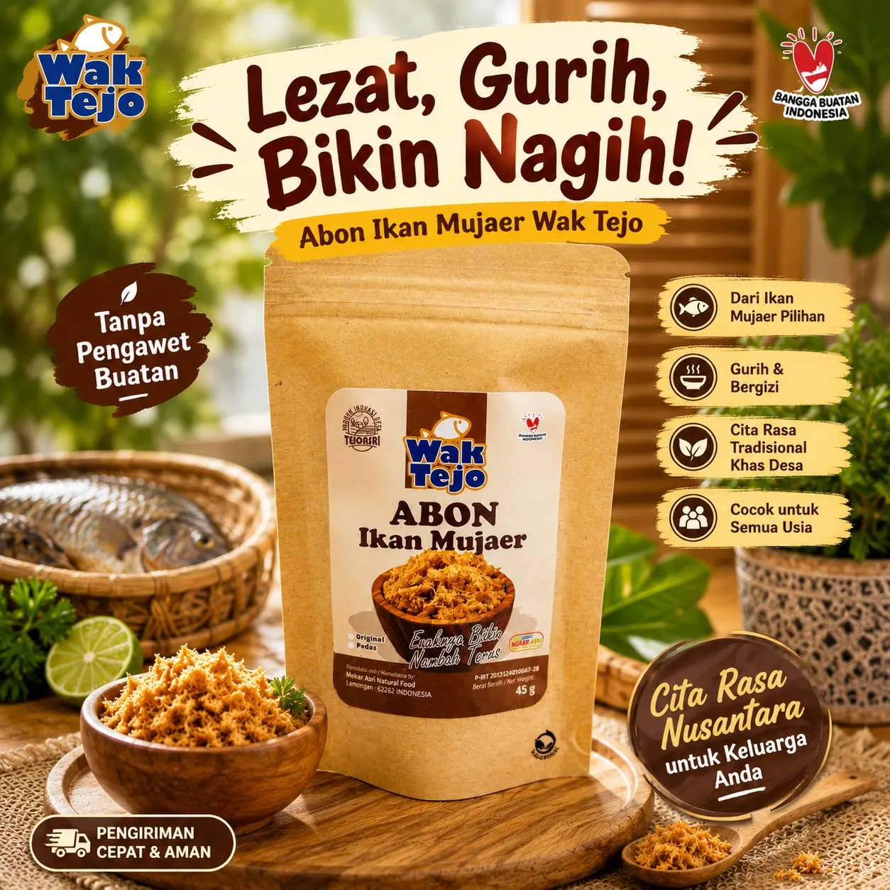 Abon Mujaer kemasan 45gram